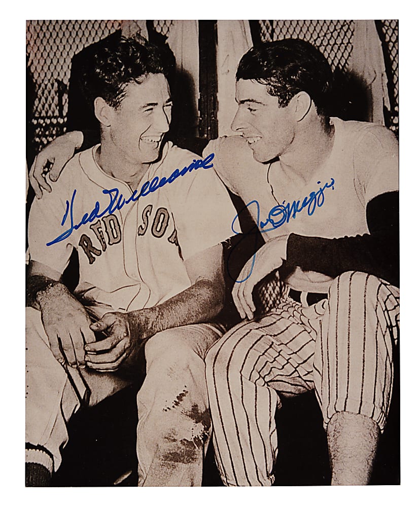 Ted Williams and Joe DiMaggio Signed Photograph - JSA