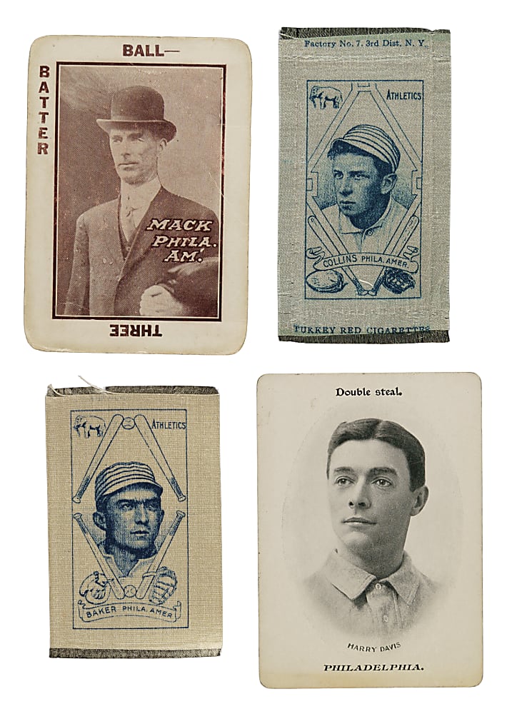 1906-1921 Type-Card Collection (15) Including Connie Mack, Home Run Baker, and Eddie Collins