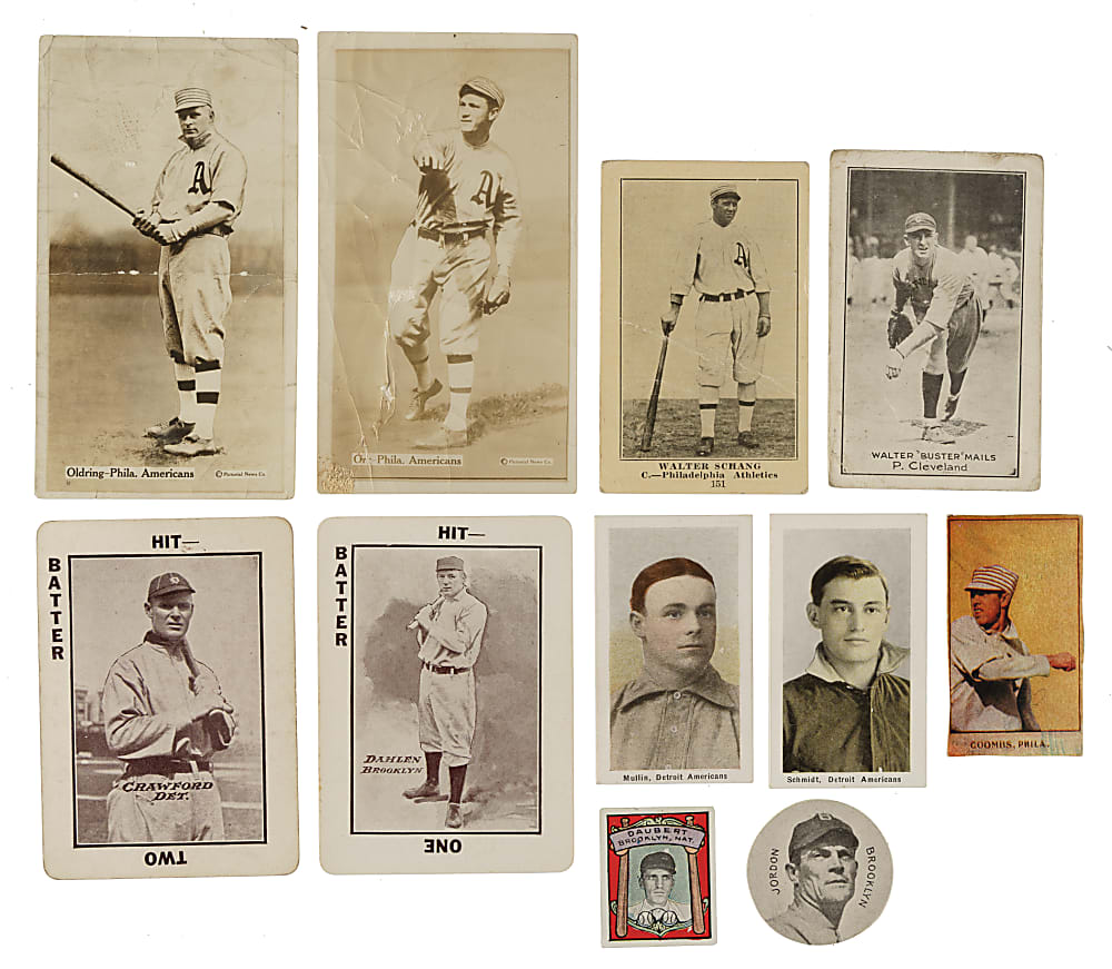 1906-1921 Type-Card Collection (15) Including Connie Mack, Home Run Baker, and Eddie Collins