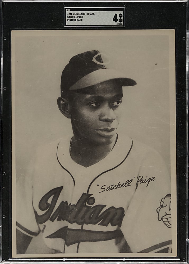1948 Cleveland Indians Picture Pack Satchel Paige Rookie SGC VG/EX 4