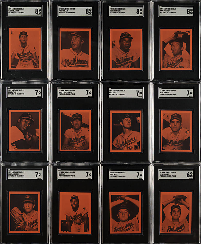 1971 Baltimore Orioles Pictures of Champions SGC-Graded Complete Set (16)