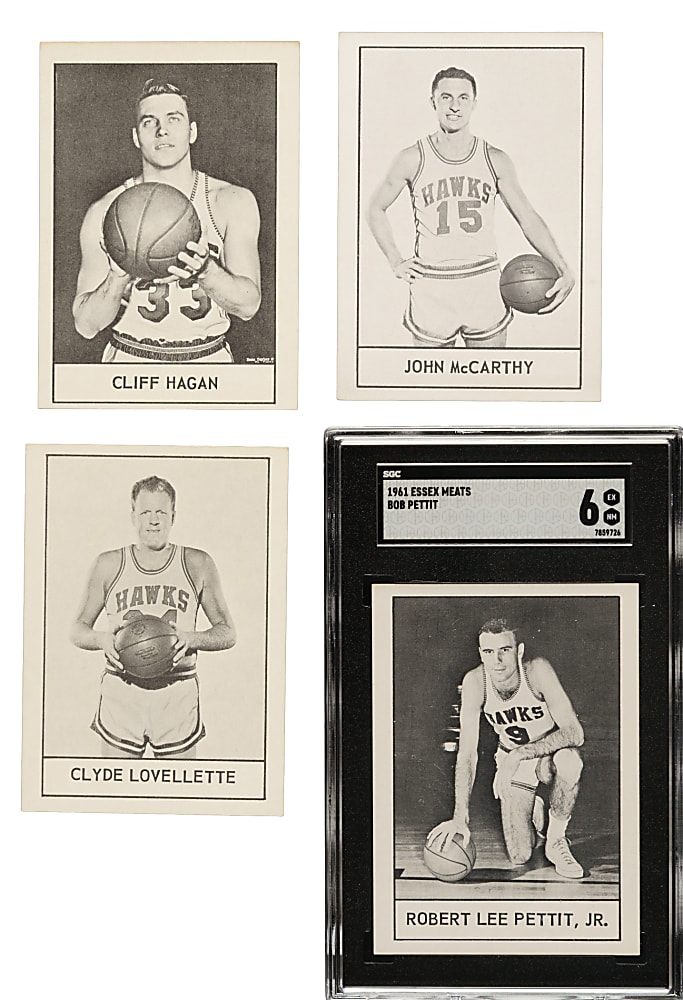 1961 Essex Meats St. Louis Hawks Basketball Complete Set (13)