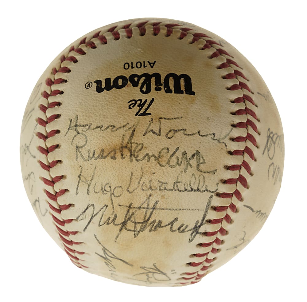 Baseball Greats Multi-Signed Baseball (22 Signatures) - PSA/DNA