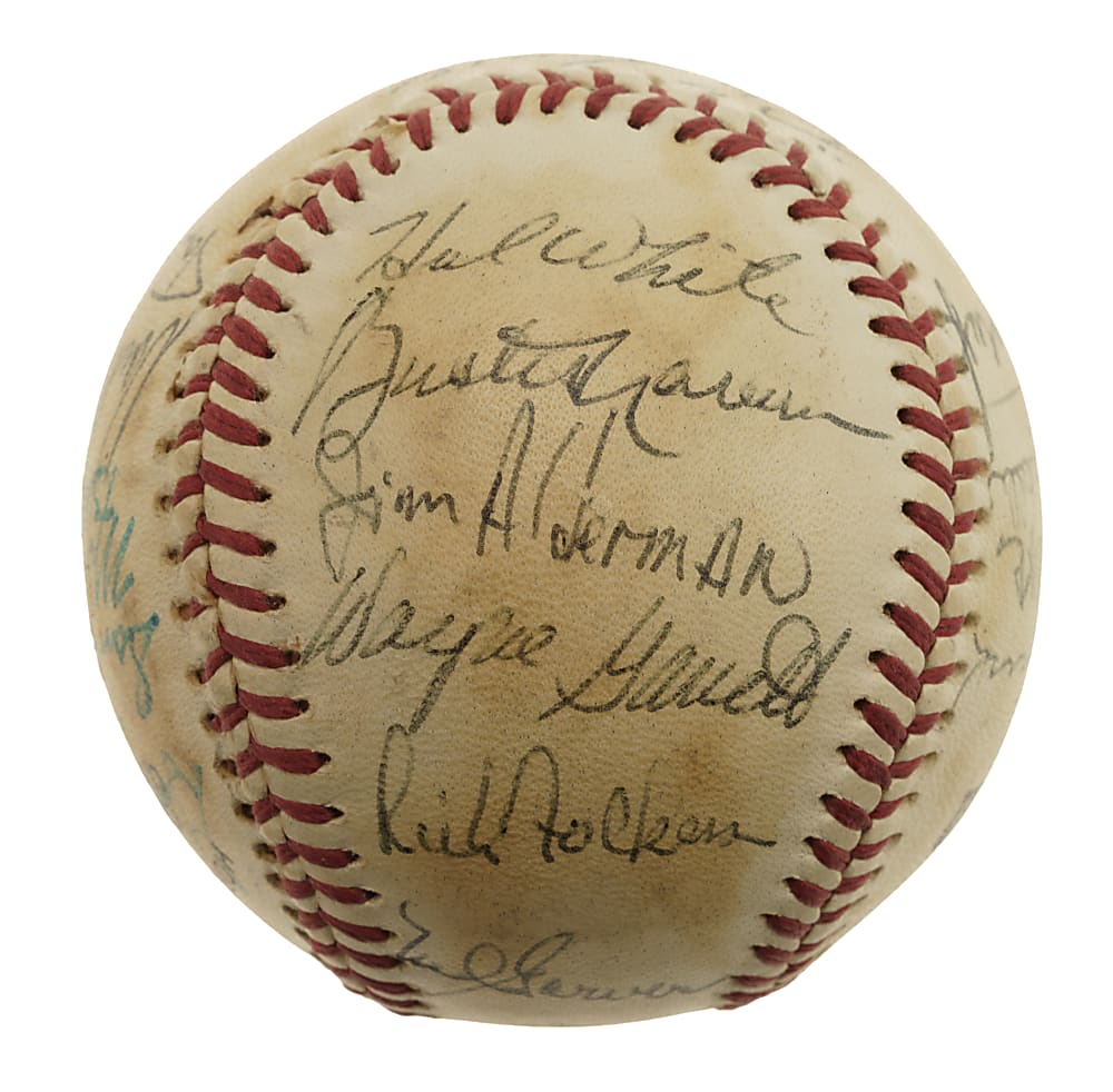 Baseball Greats Multi-Signed Baseball (22 Signatures) - PSA/DNA