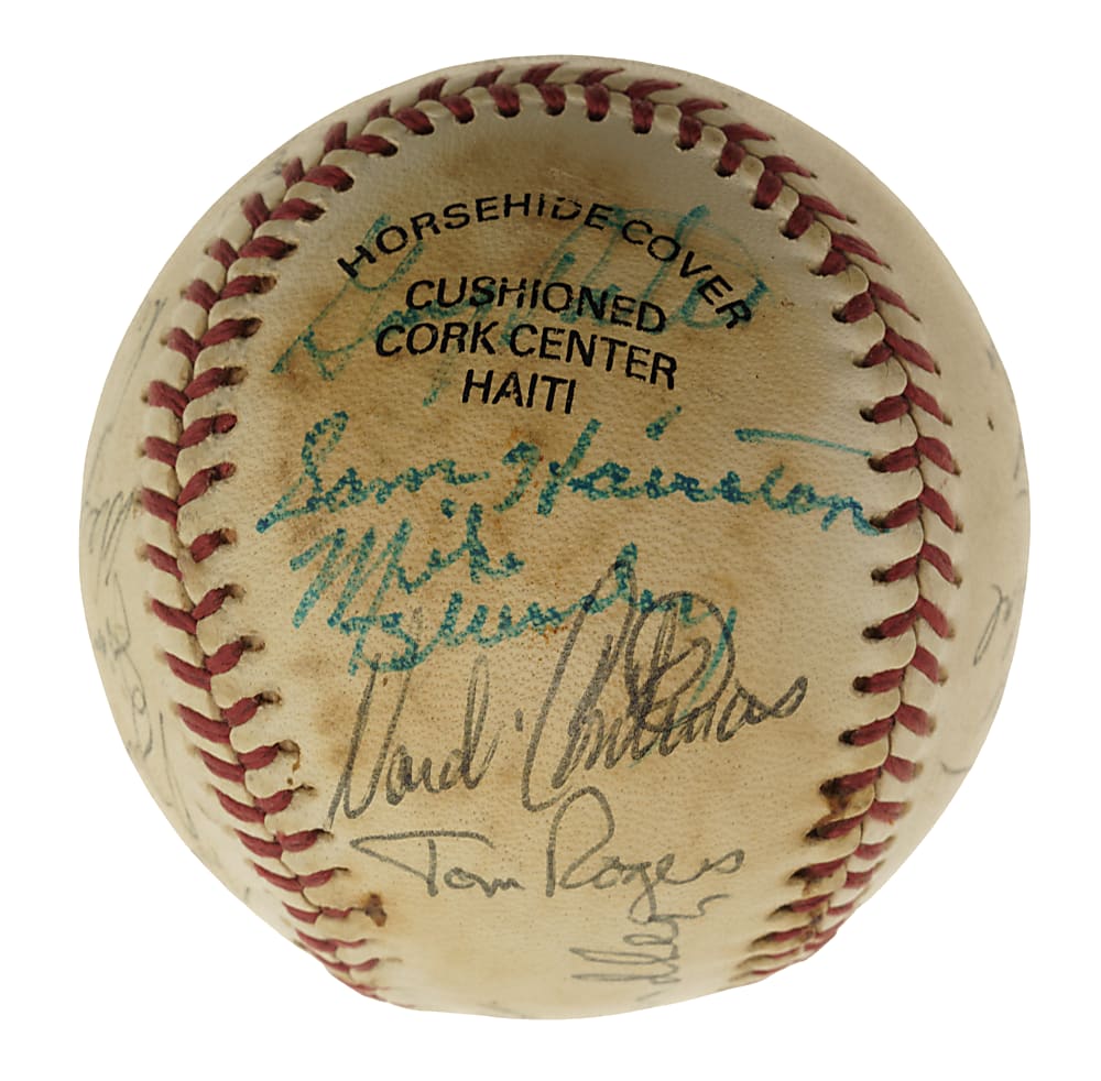 Baseball Greats Multi-Signed Baseball (22 Signatures) - PSA/DNA