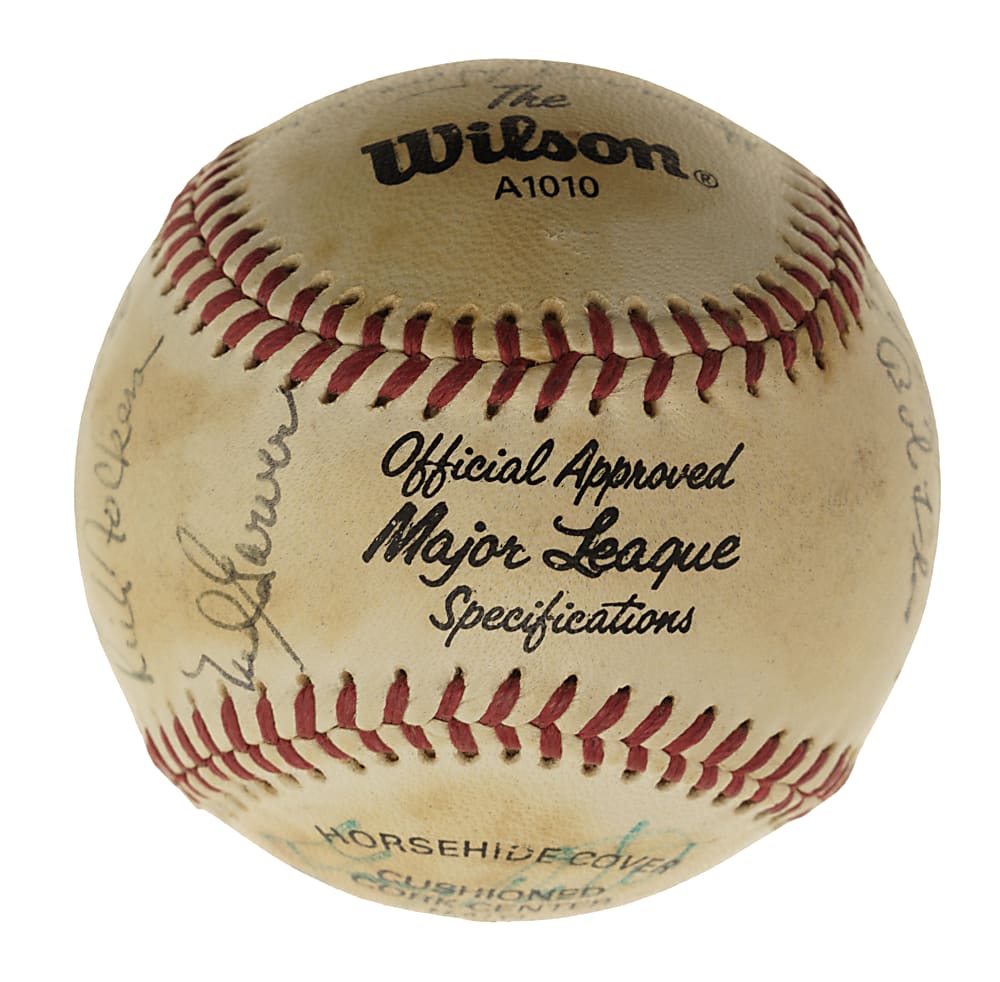 Baseball Greats Multi-Signed Baseball (22 Signatures) - PSA/DNA