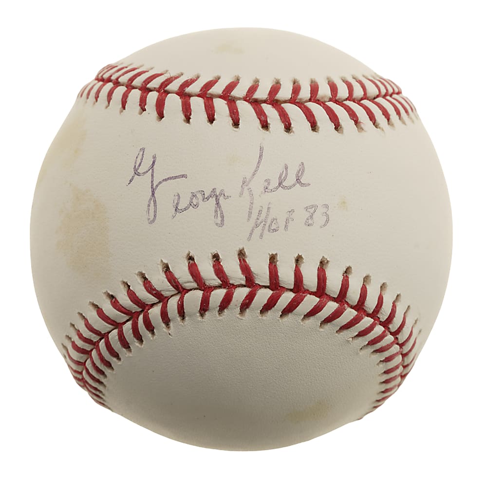 George Kell Single-Signed Baseball with "HOF 83" Inscription PSA/DNA GEM MINT 10