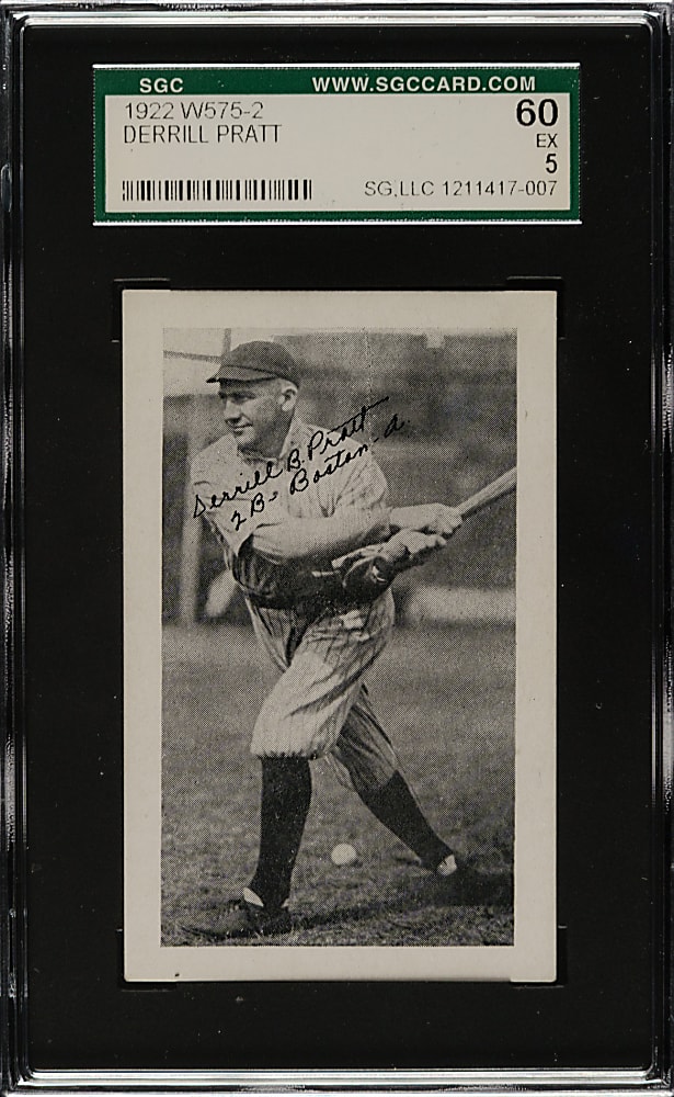1922 W575-2 Del Pratt SGC EX 60