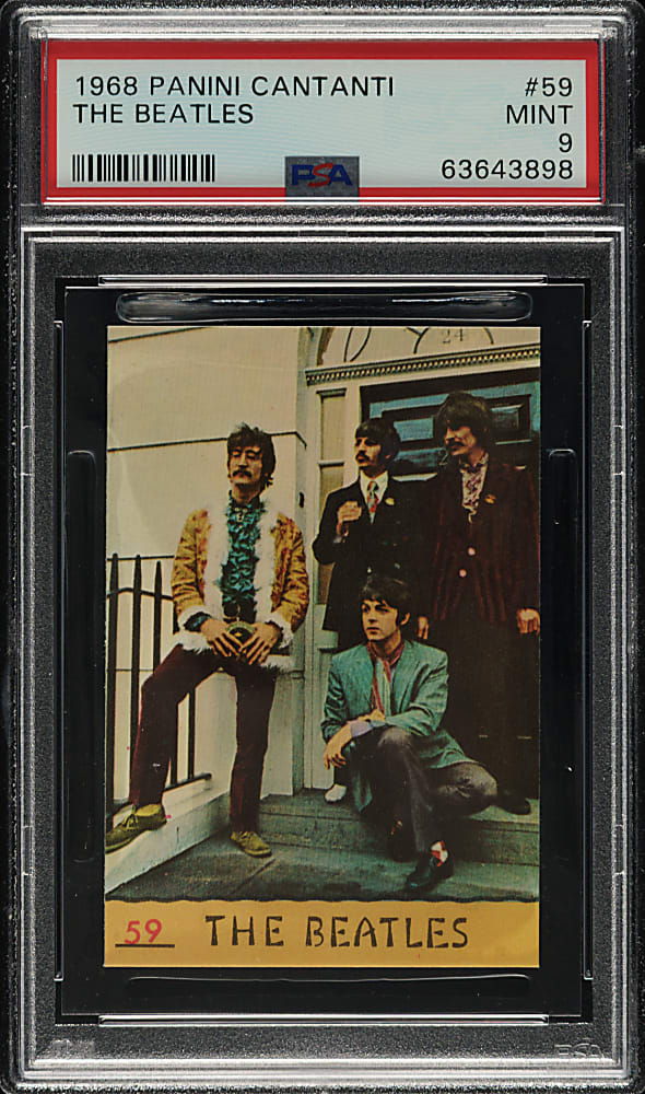 1968 Panini Cantanti #59 The Beatles PSA MINT 9