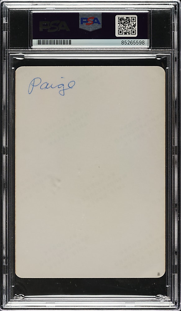 Circa 1970s Original Satchel Paige Snapshot Photograph PSA/DNA Type I