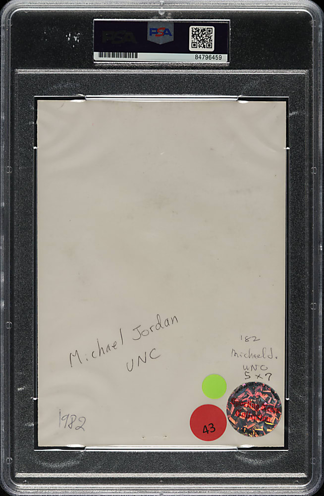 Circa 1981-1982 Michael Jordan Team Issued Photograph PSA/DNA Type III