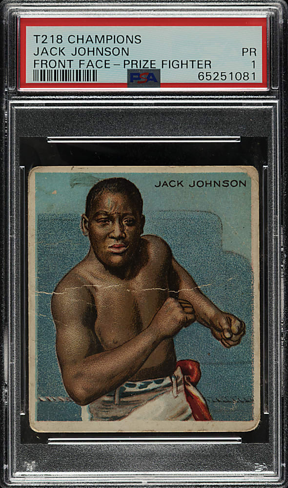 Circa 1910 T218 Tolstoi "Champion Athletes and Prize Fighters" Jack Johnson PSA POOR 1