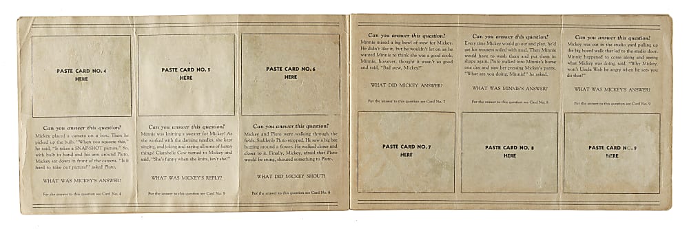 1935 R89 Gum, Inc. "Mickey Mouse" Bubble Gum Original Display Album