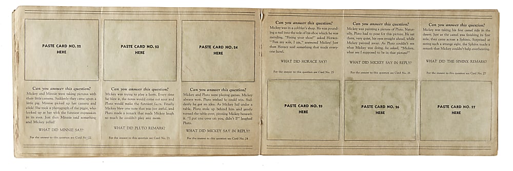 1935 R89 Gum, Inc. "Mickey Mouse" Bubble Gum Original Display Album