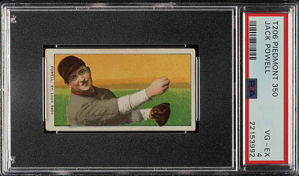 1909-1911 T206 White Border Jack Powell PSA VG-EX 4