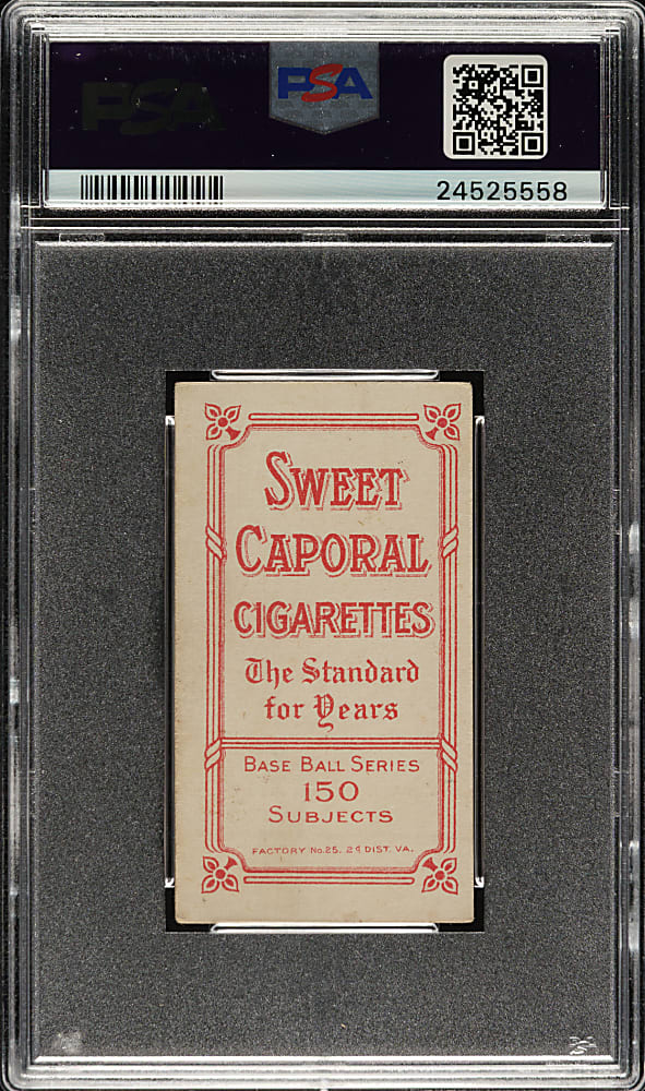 1909-1911 T206 White Border Hal Chase Throwing White Cap PSA VG-EX 4