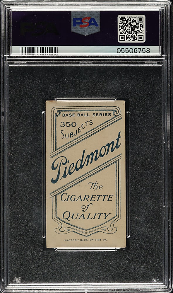 1909-1911 T206 White Border Jack Hayden PSA EX-MT 6
