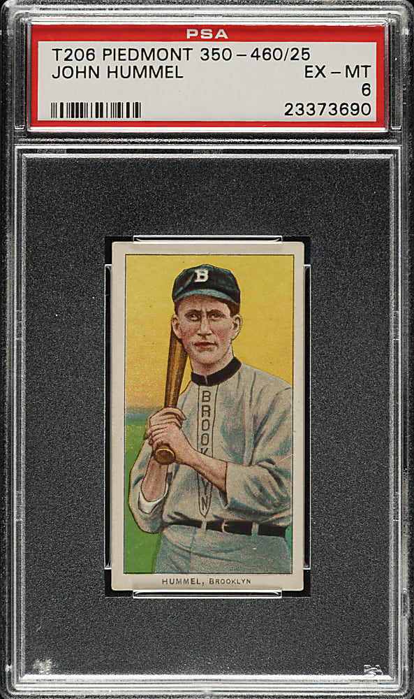 1909-1911 T206 White Border John Hummel PSA EX-MT 6