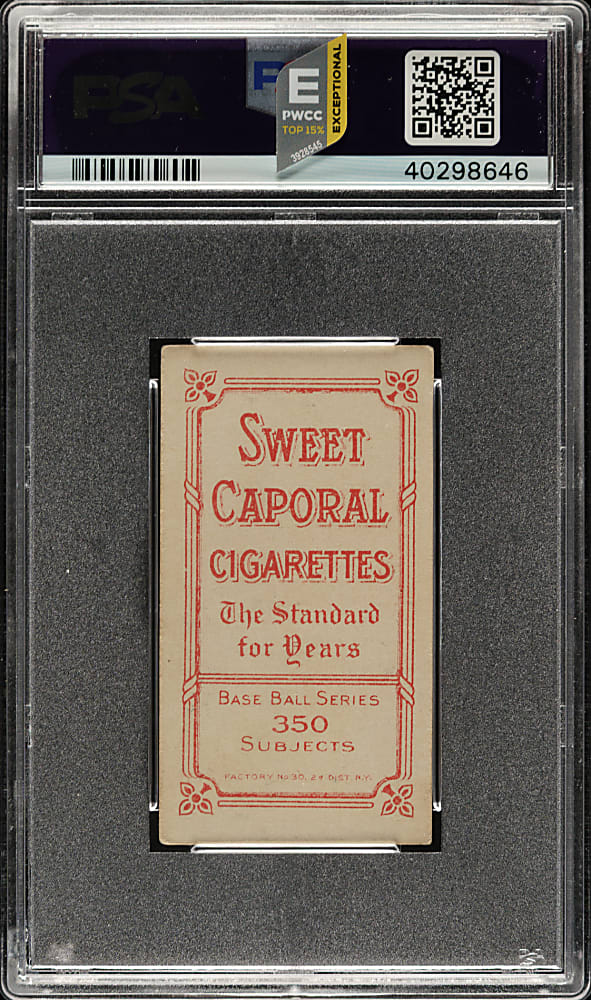 1909-1911 T206 White Border Billy Purtell PSA EX 5