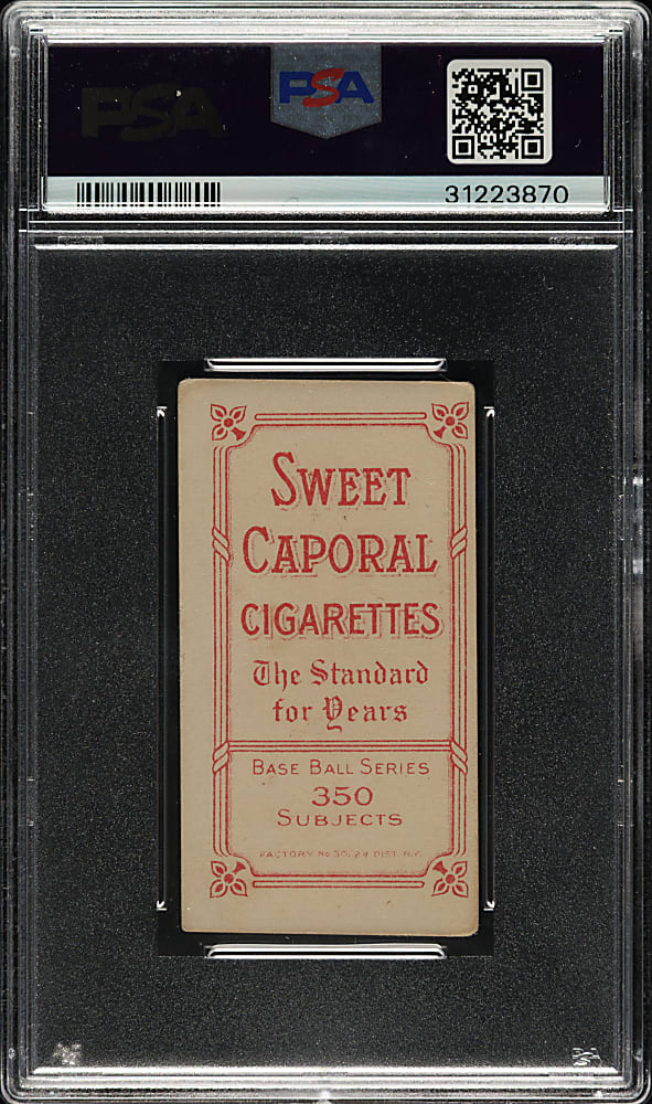 1909-1911 T206 White Border Rudy Hulswitt PSA EX 5