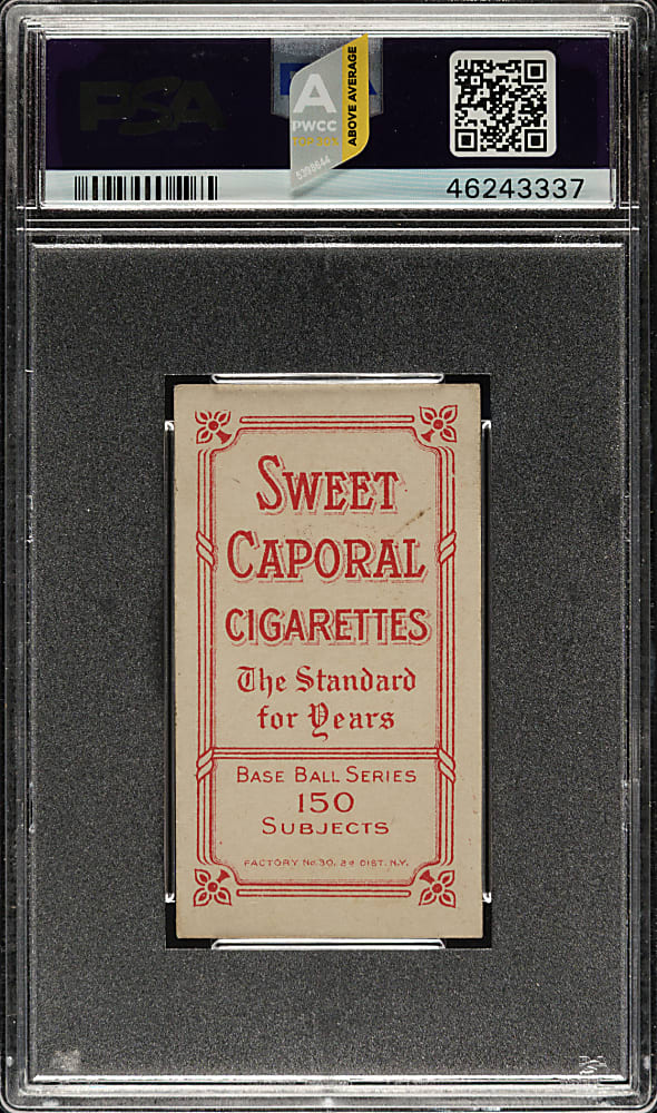 1909-1911 T206 White Border Hal Chase Portrait Pink Background PSA EX 5