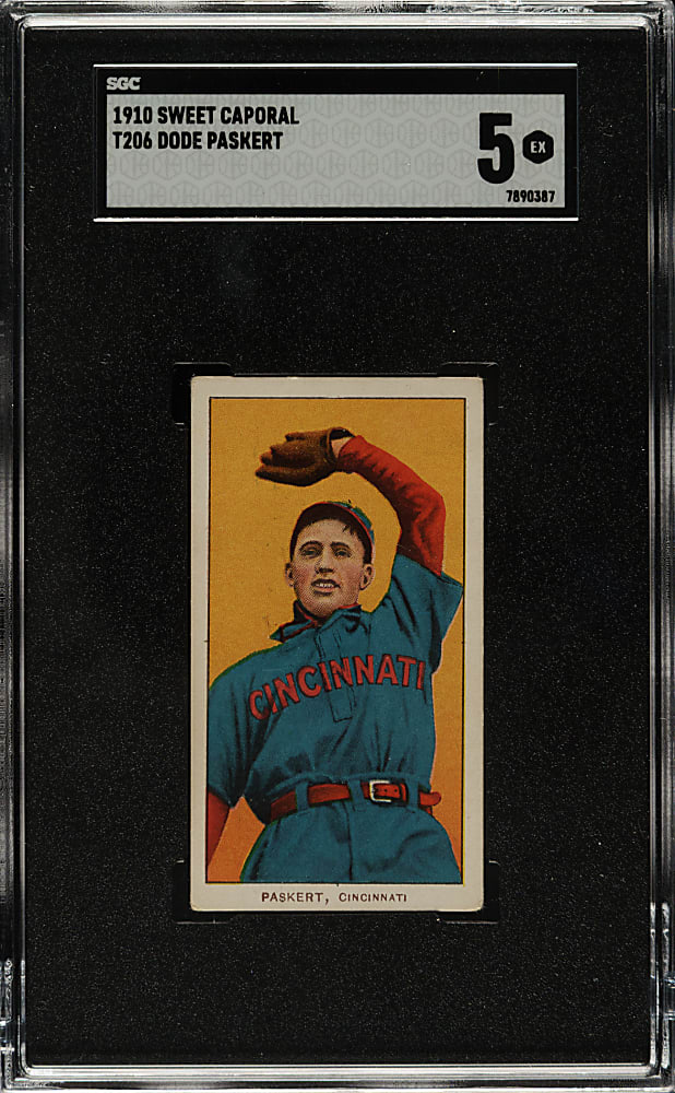 1909-1911 T206 White Border Dode Paskert SGC EX 5