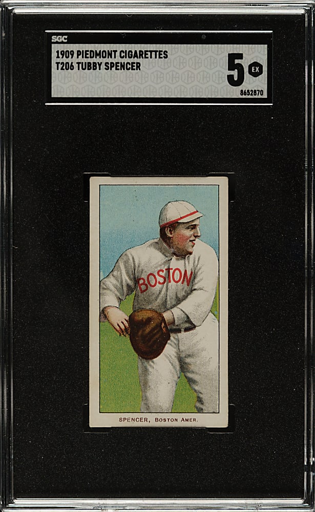 1909-1911 T206 White Border Tubby Spencer SGC EX 5
