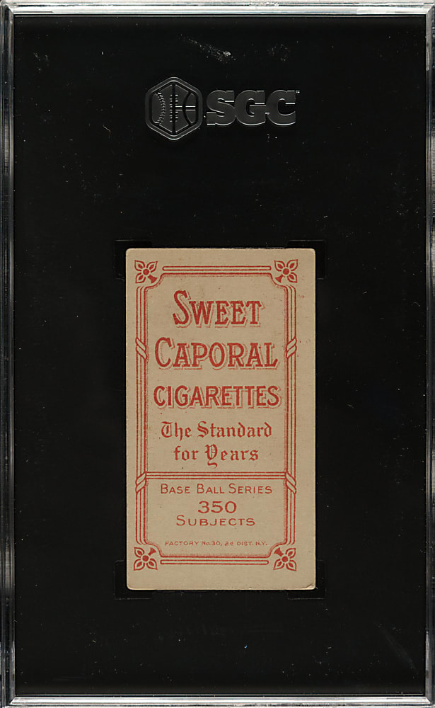 1909-1911 T206 White Border Cy Barger SGC EX 5