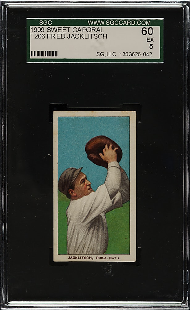1909-1911 T206 White Border Fred Jacklitsch SGC EX 60