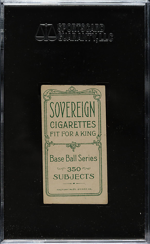 1909-1911 T206 White Border Mike Mowrey SGC VG/EX 50 - Sovereign 350 Back
