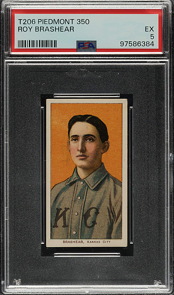 1909-1911 T206 White Border Roy Brashear PSA EX 5