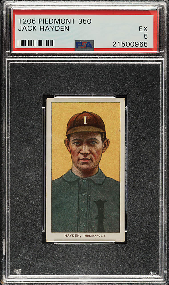 1909-1911 T206 White Border Jack Hayden PSA EX 5