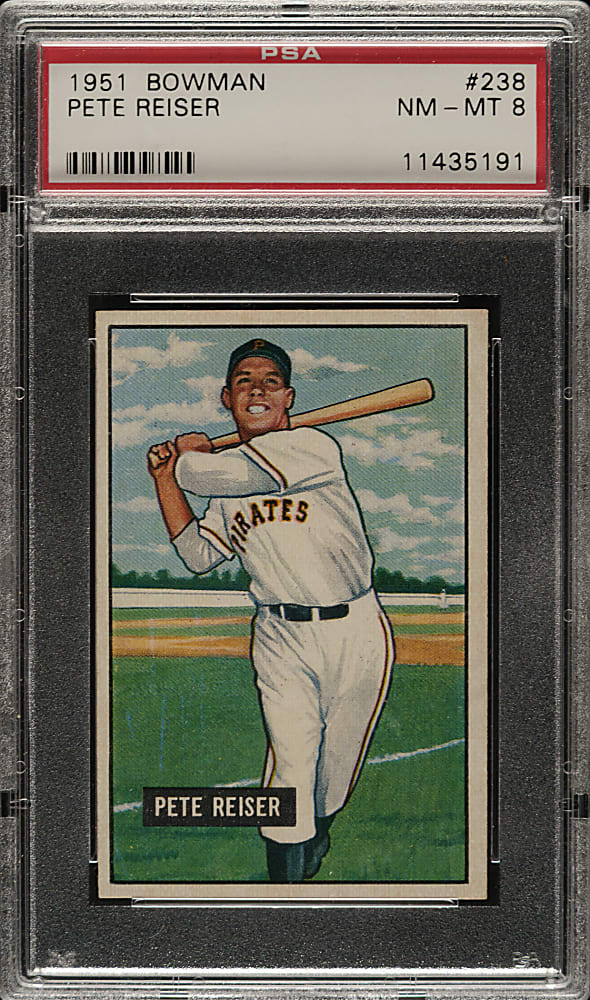 1951 Bowman #238 Pete Reiser PSA NM-MT 8