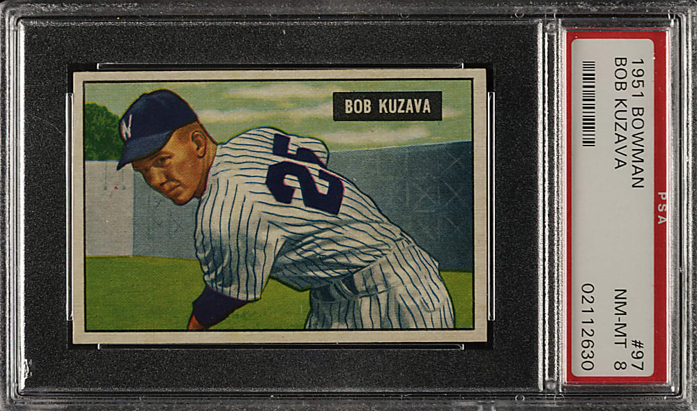 1951 Bowman #97 Bob Kuzava PSA NM-MT 8