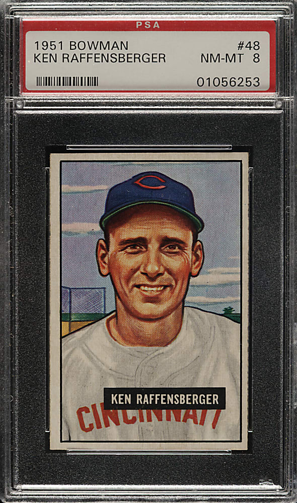 1951 Bowman #48 Ken Raffensberger PSA NM-MT 8
