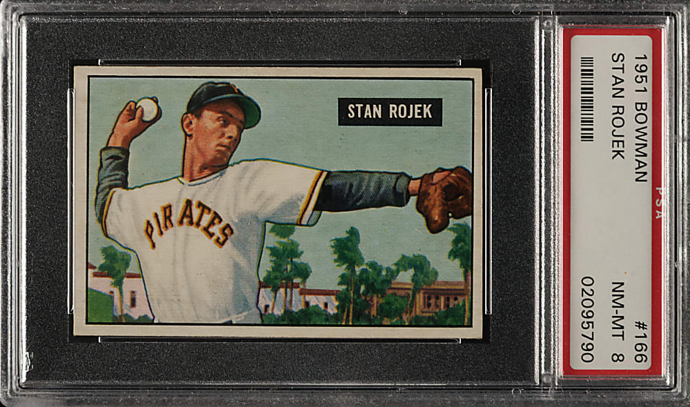 1951 Bowman #166 Stan Rojek PSA NM-MT 8