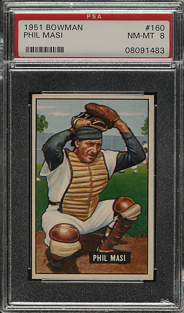 1951 Bowman #160 Phil Masi PSA NM-MT 8