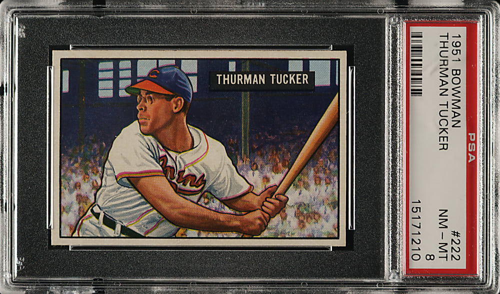 1951 Bowman #222 Thurman Tucker PSA NM-MT 8