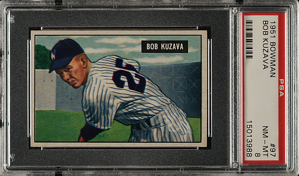 1951 Bowman #97 Bob Kuzava PSA NM-MT 8