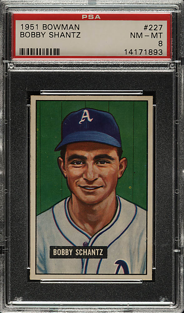 1951 Bowman #227 Bobby Shantz PSA NM-MT 8
