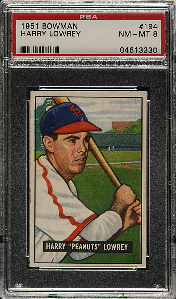 1951 Bowman #194 Harry Lowery PSA NM-MT 8