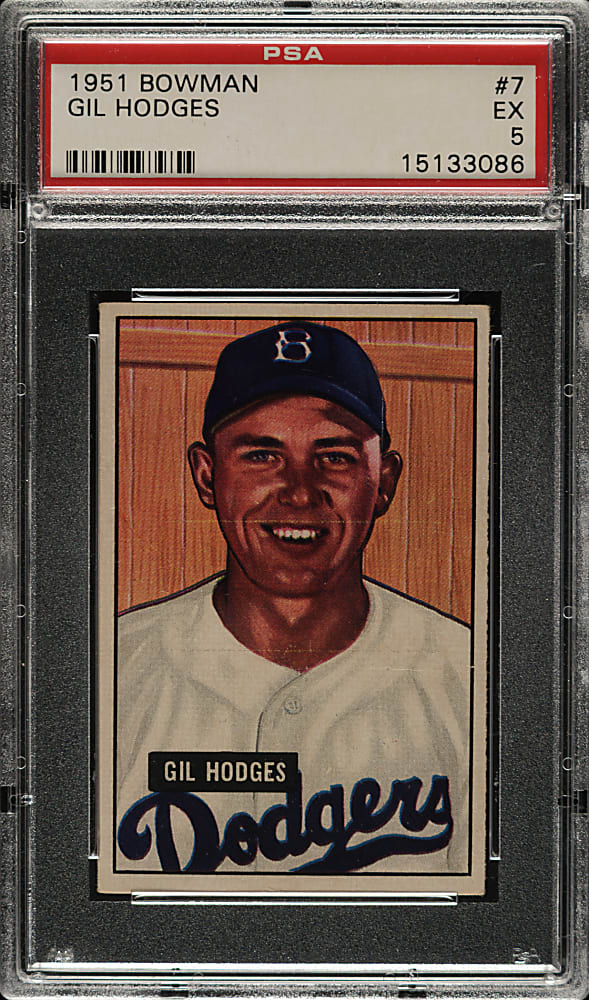 1951 Bowman #7 Gil Hodges PSA EX 5