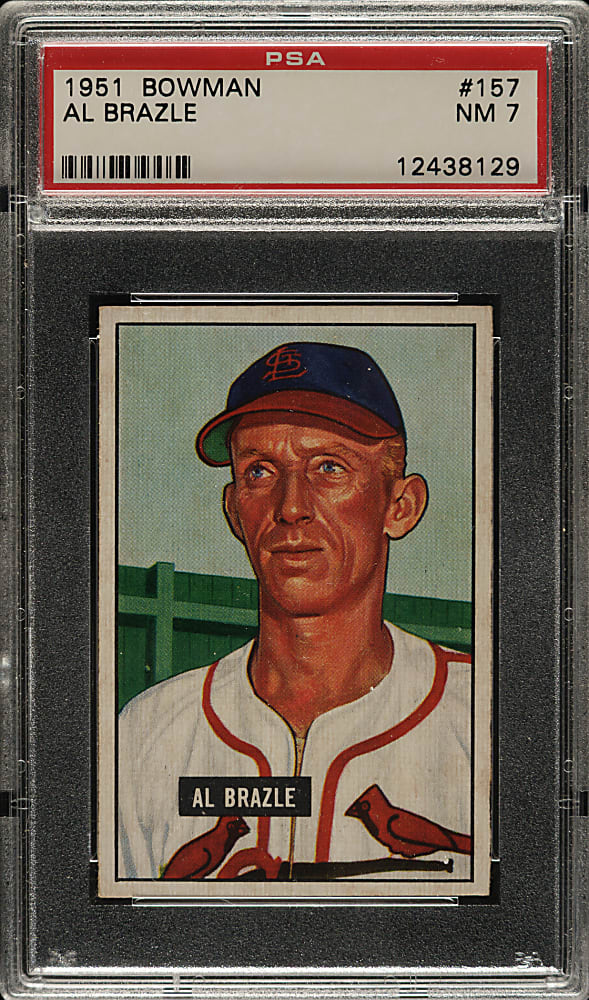 1951 Bowman #157 Al Brazle PSA NM 7