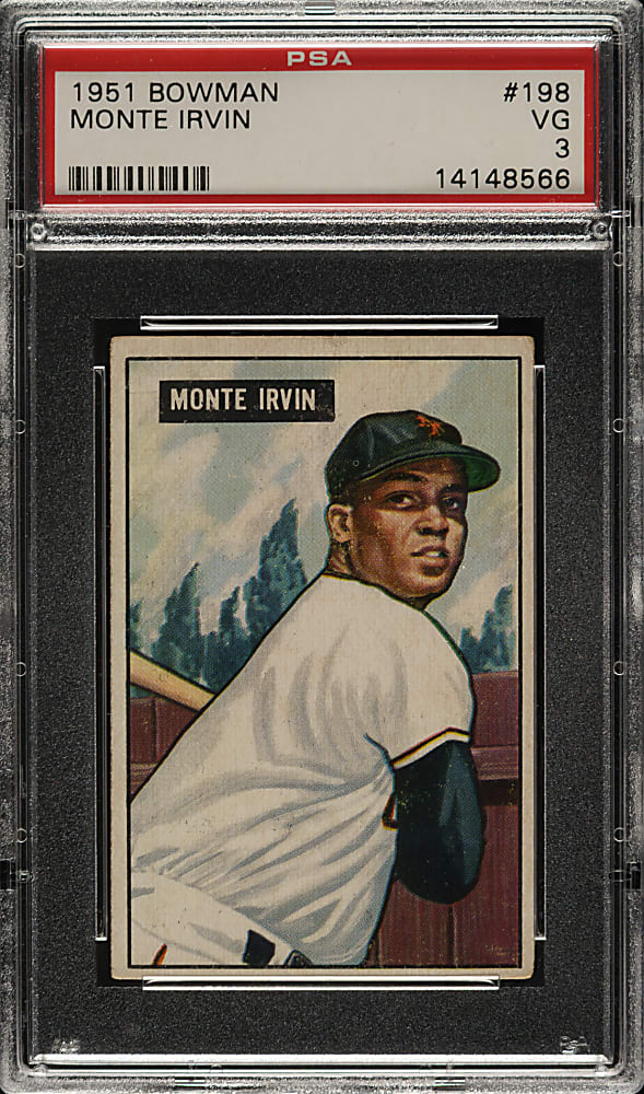 1951 Bowman #198 Monte Irvin PSA VG 3