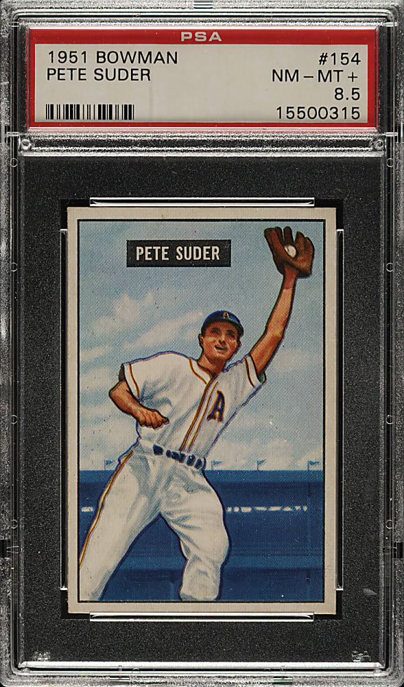 1951 Bowman #154 Pete Suder PSA NM-MT+ 8.5
