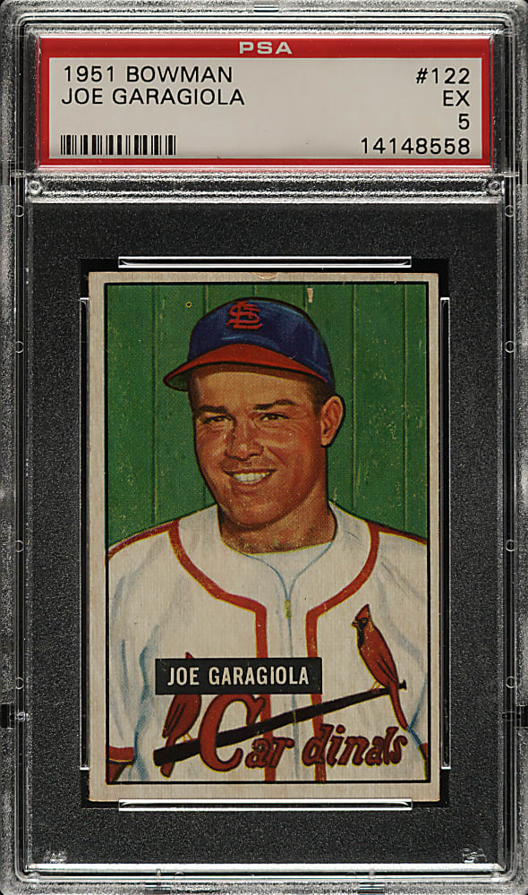 1951 Bowman #122 Joe Garagiola PSA EX 5