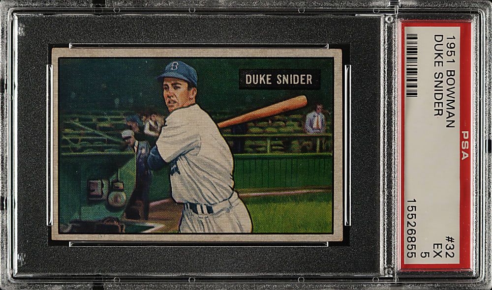 1951 Bowman #32 Duke Snider PSA EX 5