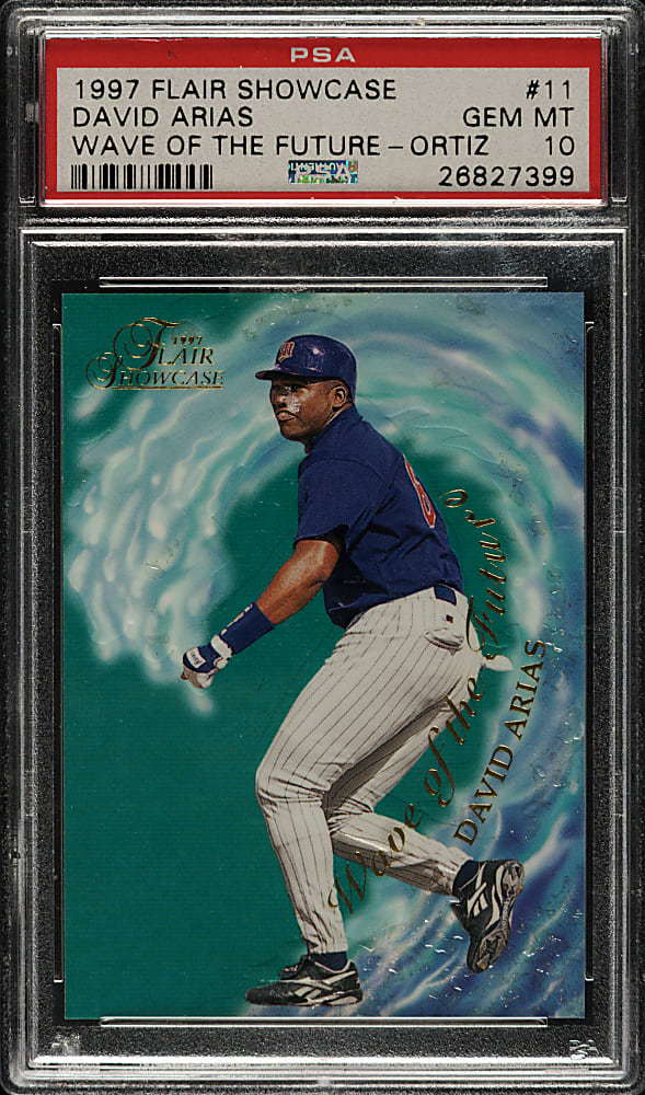 1997 Flair Showcase #11 David Ortiz Rookie Wave of the Future PSA GEM MINT 10