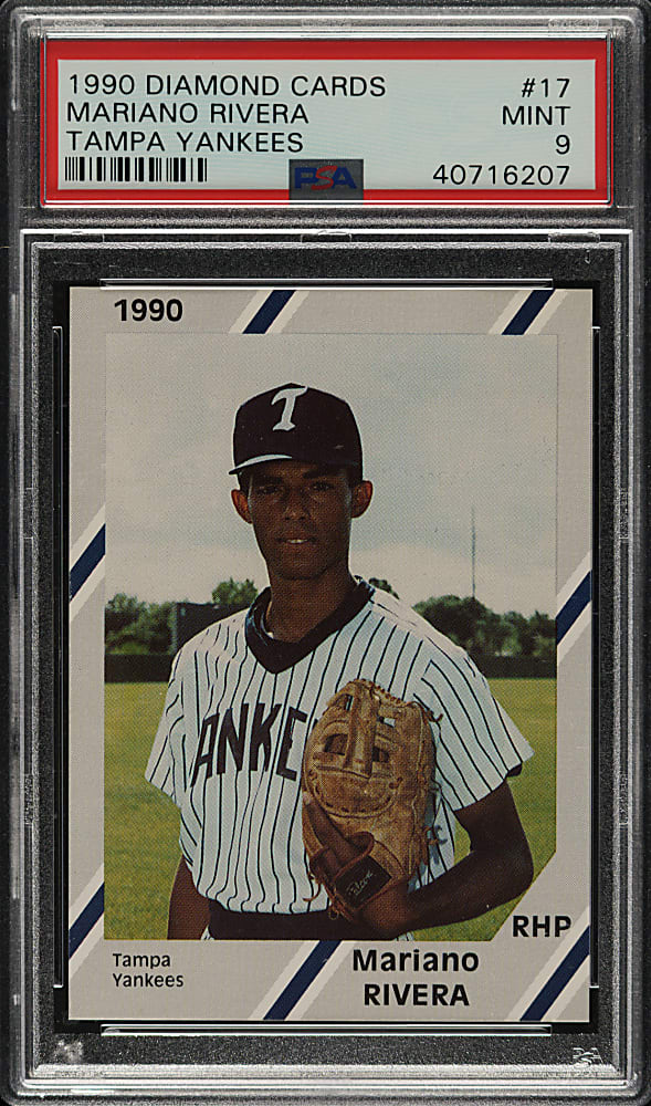 1990 Diamond Cards #17 Mariano Rivera PSA MINT 9