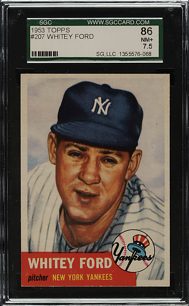 1953 Topps #207 Whitey Ford SGC NM+ 86